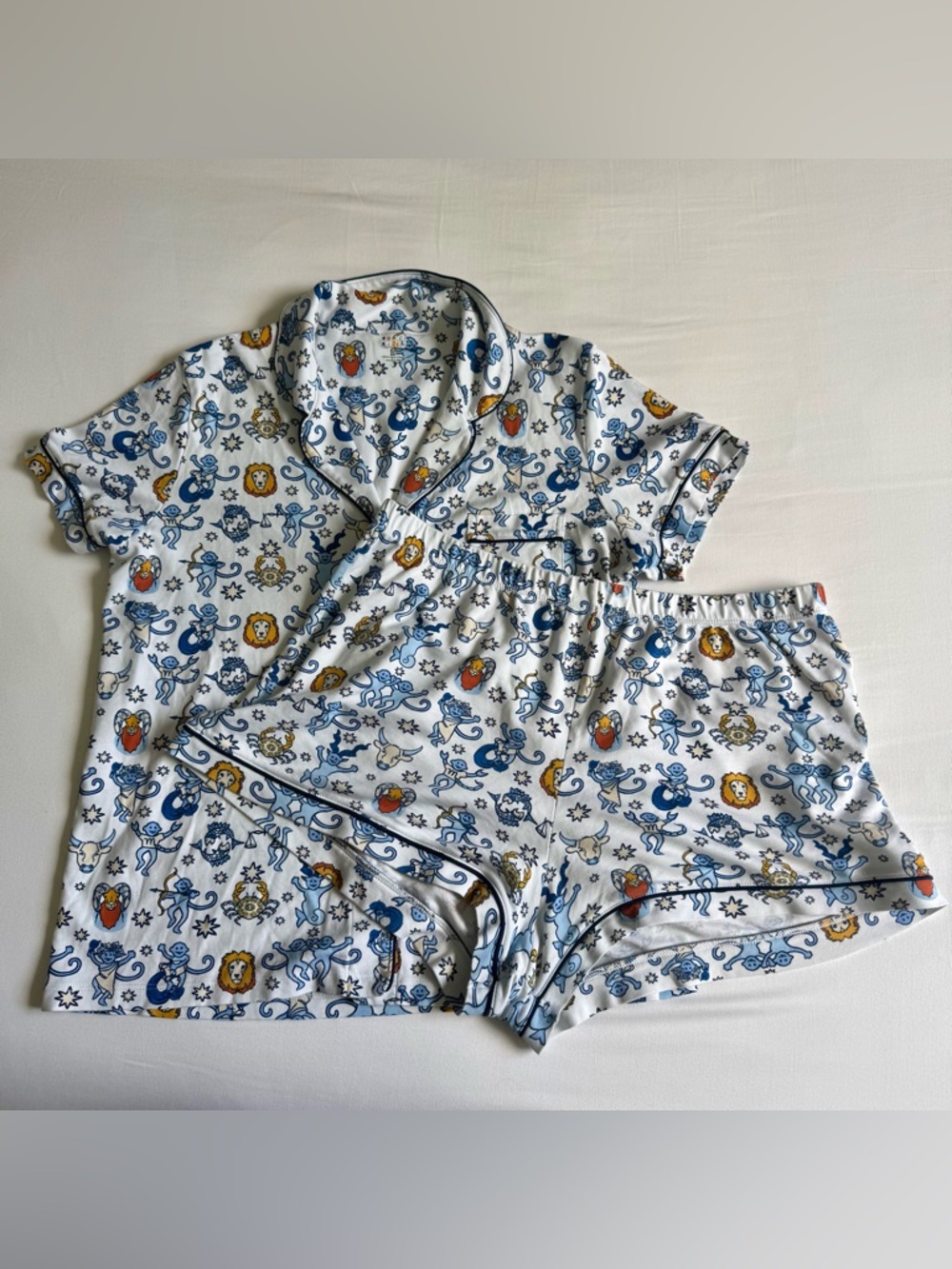 Roller Rabbit, Monkey Horoscope Polo Pajamas, Large